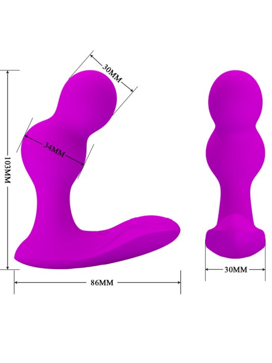 PRETTY LOVE - MASSAGER VIBRATEUR ANAL TERRANCE AVEC TÉLÉCOMMANDE