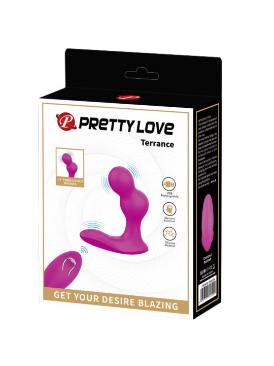 PRETTY LOVE - MASSAGER VIBRATEUR ANAL TERRANCE AVEC TÉLÉCOMMANDE