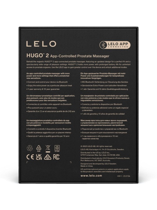 LELO - HUGO 2 SCHWARZES PROSTATAMASSAGER