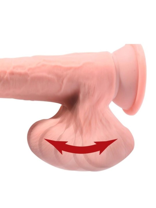 KING COCK PLUS - REALISTISCHER DILDO MIT DREIFACHDICHTE UND SCHWINGEND