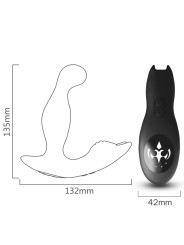 ARMONY - BAT KING VIBRATEUR ANAL PROSTATE ROTATEUR TÉLÉCOMMANDE NOIR