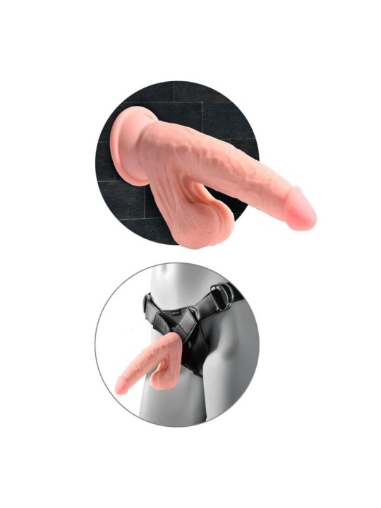 KING COCK PLUS - DILDO REALISTICO A TRIPLA DENSITÀ CON TESTICOLI OSCIL