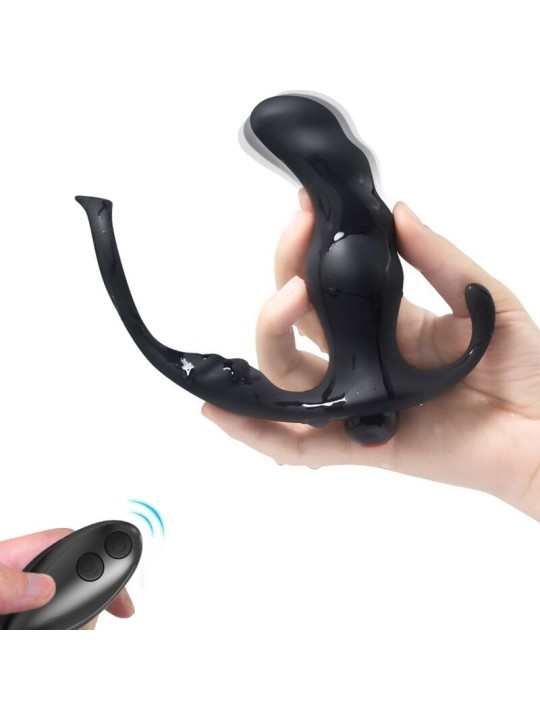 ARMONY - KNIGHT VIBRATEUR ANAL PROSTATE & ANNEAU TÉLÉCOMMANDE NOIR