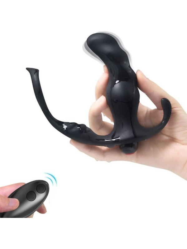ARMONY - KNIGHT VIBRADOR ANAL PROSTATA & ANILLO CONTROL REMOTO NEGRO