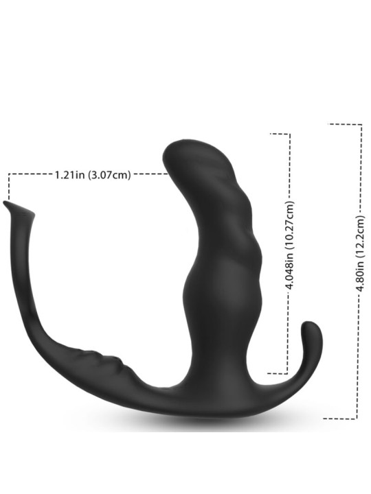 ARMONY - KNIGHT VIBRATEUR ANAL PROSTATE & ANNEAU TÉLÉCOMMANDE NOIR
