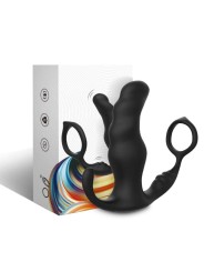 ARMONY - KNIGHT VIBRATEUR ANAL PROSTATE & ANNEAU TÉLÉCOMMANDE NOIR