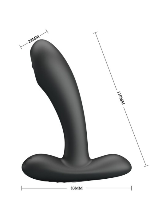 PRETTY LOVE - REMINGTON ANALE EN VAGINALE VIBRERENDE MASSAGER ZWART