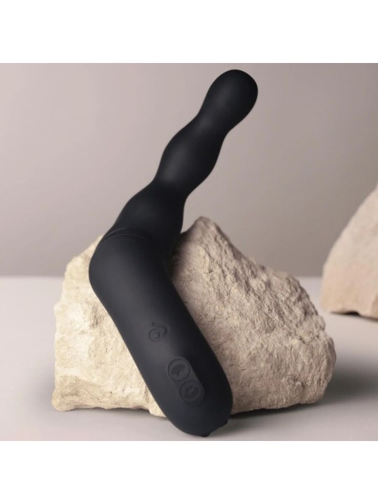 ROCKS-OFF - ADATTATORE NERO PER VIBRATORE PROSTATICO E ANALE