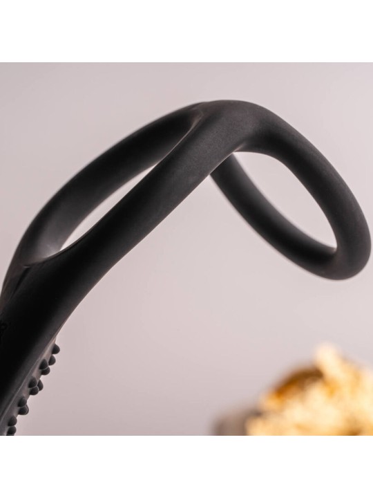 ROCKS-OFF - RO-ZEN RRO PLUG ANAL AVEC ANNEAU PÉNIS VIBRANT NOIR