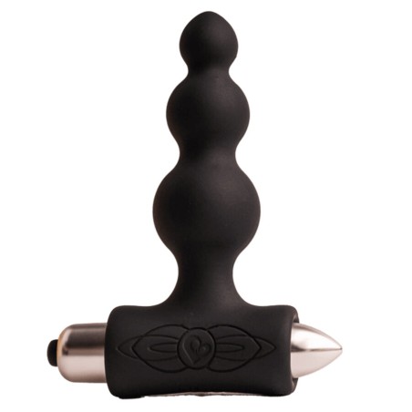 ROCKS-OFF - PETITE SENSATIONS BUBBLES ANAAL PLUG VIBRATOR ZWART