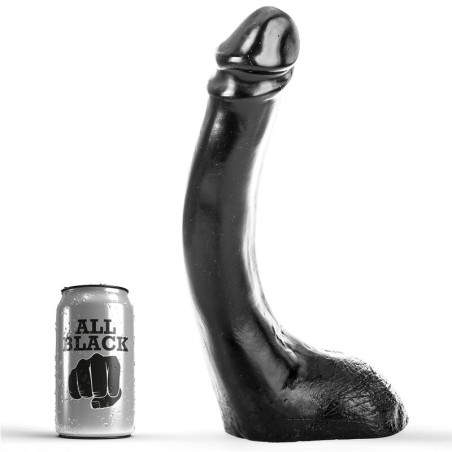 ALL BLACK - ZWARTE DILDO 29 CM FISTING