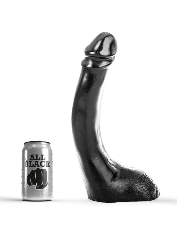 ALL BLACK - ZWARTE DILDO 29 CM FISTING