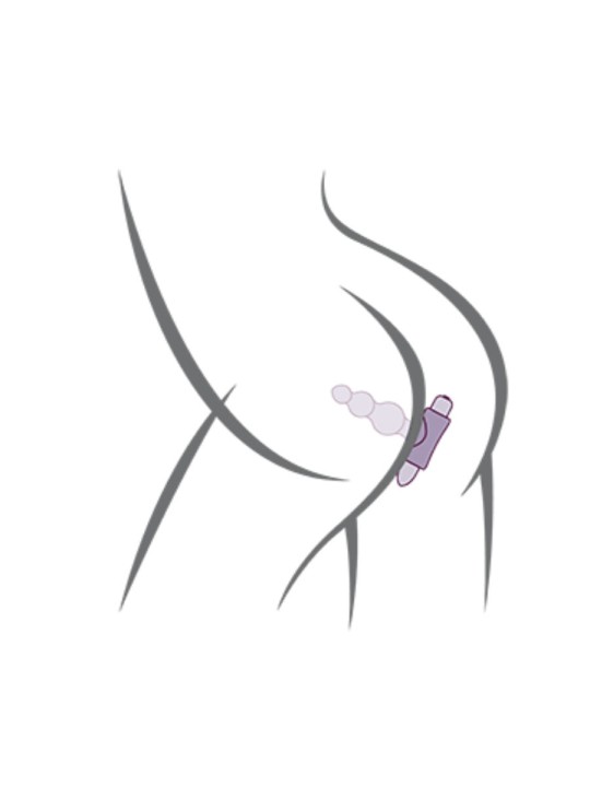 ROCKS-OFF - PETITE SENSATIONS BUBBLES ANAAL PLUG VIBRATOR ZWART