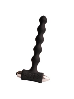 ROCKS-OFF - PETITE SENSATIONS PEARLS ANAAL PLUG VIBRATOR ZWART