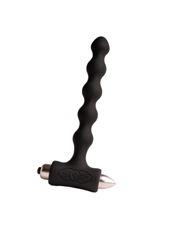 ROCKS-OFF - PETITE SENSATIONS PEARLS PLUG ANAL VIBRADOR PRETO