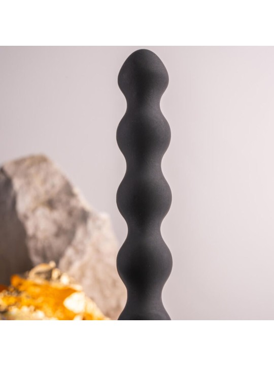 ROCKS-OFF - PETITE SENSATIONS PERLES ANAL PLUG VIBRATEUR NOIR