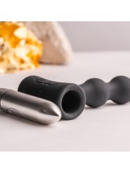 ROCKS-OFF - PETITE SENSATIONS PEARLS PLUG ANAL VIBRADOR PRETO