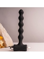 ROCKS-OFF - PETITE SENSATIONS PEARLS ANAAL PLUG VIBRATOR ZWART