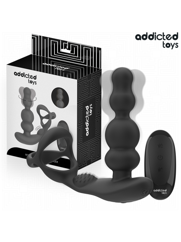 ADDICTED TOYS - ROTERENDE PROSTAATMASSAGER MET AFSTANDSBEDIENING