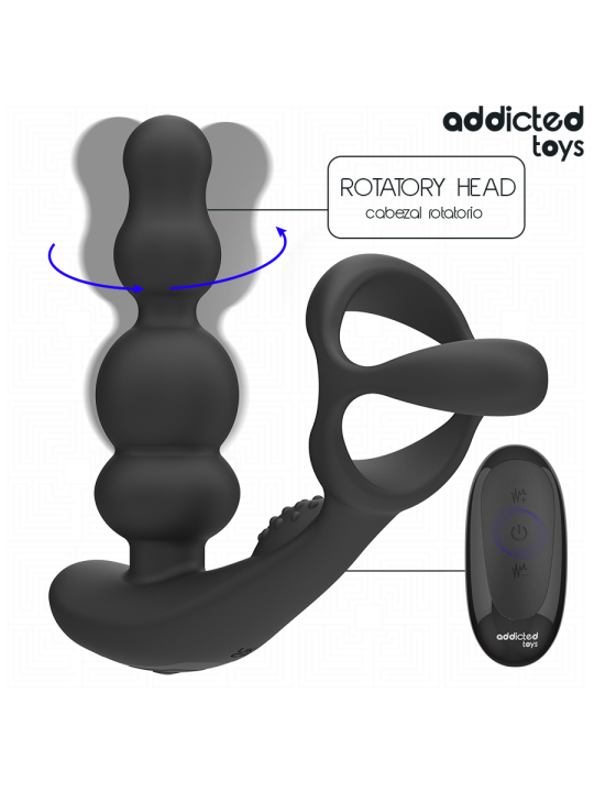 ADDICTED TOYS - ROTERENDE PROSTAATMASSAGER MET AFSTANDSBEDIENING