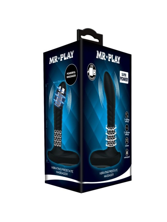 MR PLAY - MASAJEADOR PROSTÁTICO CON ROTACIÓN Y VIBRACIÓN