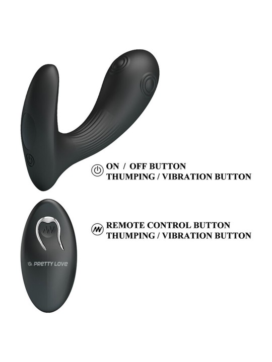 PRETTY LOVE - MIRABELLE PROSTATE VIBRATOR WITH REMOTE CONTROL