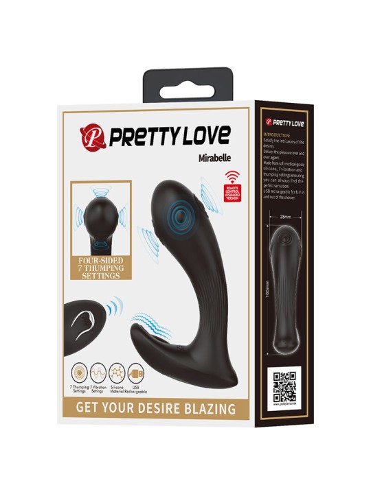 PRETTY LOVE - MIRABELLE VIBRADOR PROSTÁTICO CON CONTROL REMOTO