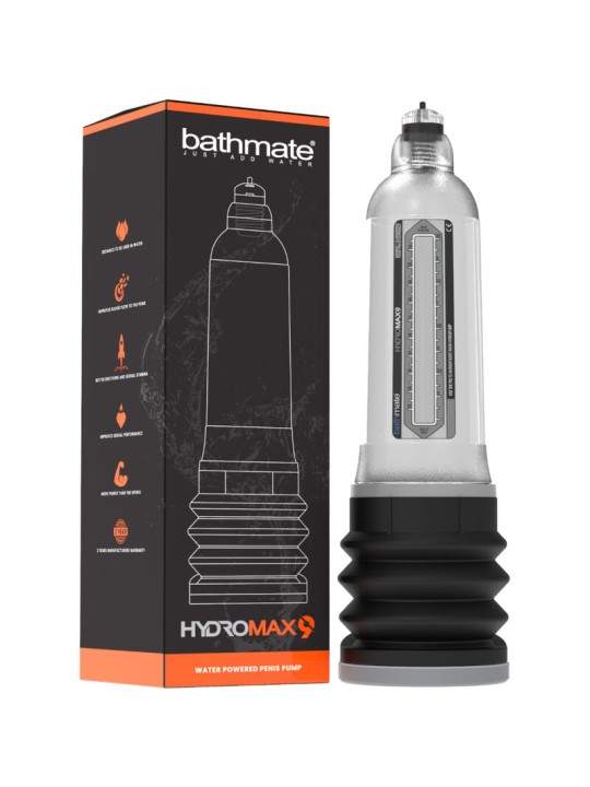 BATHMATE - HYDROMAX 9 POMPE DAUGMENTATION DE PÉNIS TRANSPARENTE