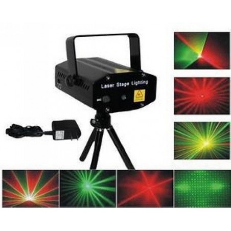 Projetor Laser Stage Lighting com Strobe e Comando