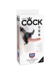 KING COCK - HARNESS COM PÊNIS REALISTA 17,8 CM