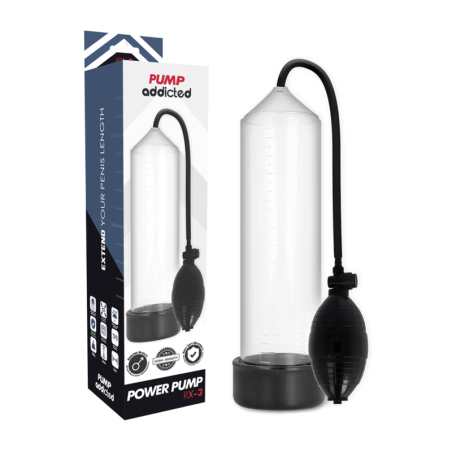 PUMP ADDICTED - RX3 TRANSPARANTE ERECTIEPOMP