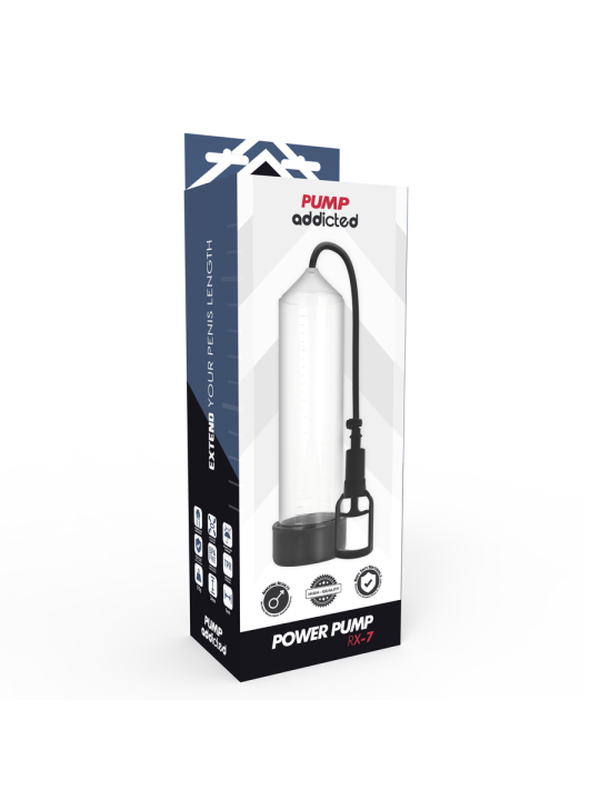 PUMP ADDICTED - BOMBA ERECCIÓN RX7 TRANSPARENTE