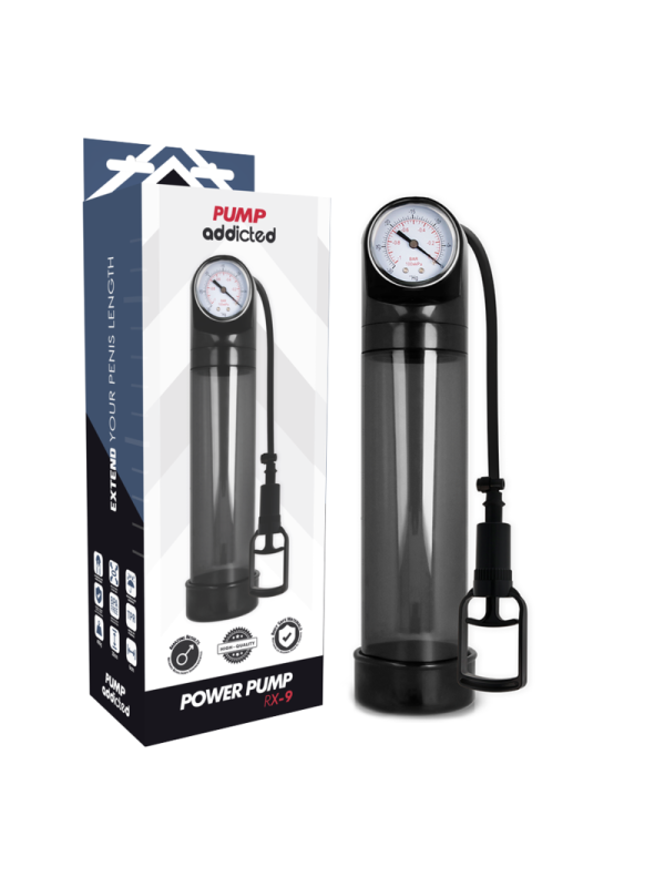 PUMP ADDICTED - ERECTIEPOMP RX9 ZWART