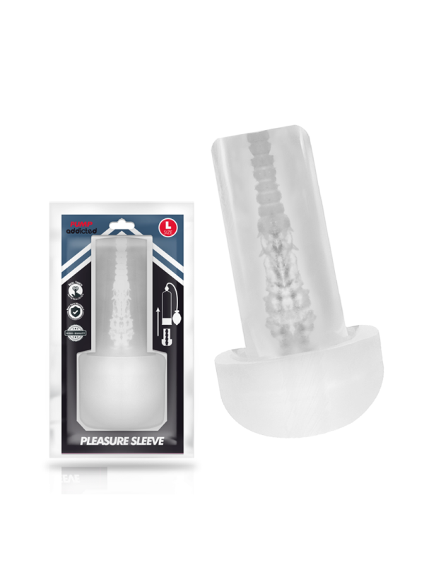 PUMP ADDICTED - PLEASURE SLEEVE MASTUBADOR SIZE L
