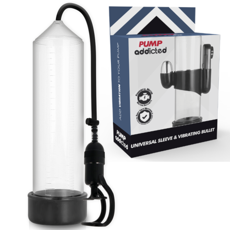 PUMP ADDICTED - RX5 TRANSPARANTE ERECTIEPUMP MET VIBRATOR