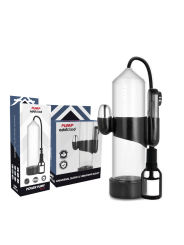 PUMP ADDICTED - BOMBA ERECCIÓN RX7 TRANSPARENTE CON VIBRADOR