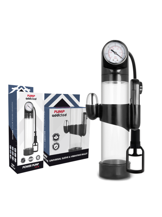 PUMP ADDICTED - VIBRADOR TRANSPARENTE RX9