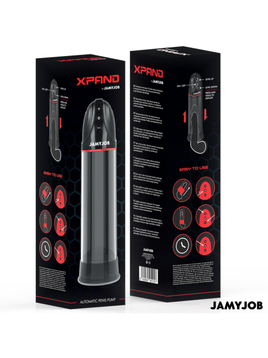 JAMYJOB - XPAND BOMBA AUTOMÁTICA 3 NIVELES DE SUCCIONADOR GRIS