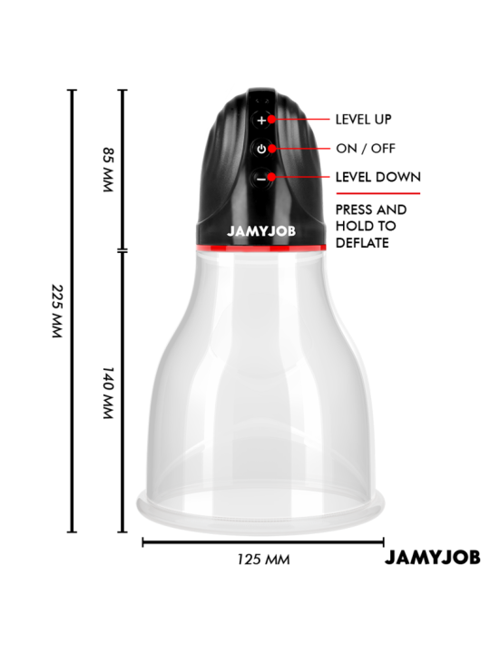 JAMYJOB - XPAND LITE POMPE À TESTICULES AUTOMATIQUE 3 NIVEAUX D'ASPIRA