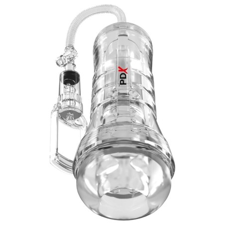 PDX ELITE - VIEWTUBE VAC XXL TRANSPARANTE STROKER MET ZUIGPOMP 27,3 CM