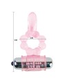 BAILE - SILICONE RING 10 TONGUE RHYTHMS WITH PINK VIBRATION