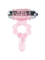 BAILE - SILICONE RING 10 TONGUE RHYTHMS WITH PINK VIBRATION