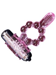 BAILE - ANNEAU SILICONE 10 RYTHMES DE LANGUE AVEC VIBRATION ROSE