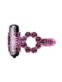 BAILE - ANNEAU SILICONE 10 RYTHMES DE LANGUE AVEC VIBRATION ROSE