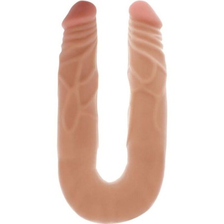 GET REAL - DUBBELE DONG 35 CM NATUURLIJK