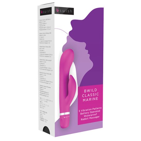 B SWISH - BWILD KLASSIEKE MARINE KONIJN VIBRATOR CERISE