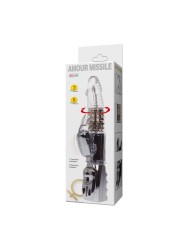 BAILE - ROTATEUR TRANSPARENT MISSILE AMOUR 26.5 CM
