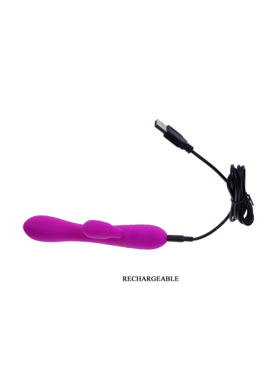 PRETTY LOVE - SLIMME VICTOR VIBRATOR MET CLITORIS STIMULATOR