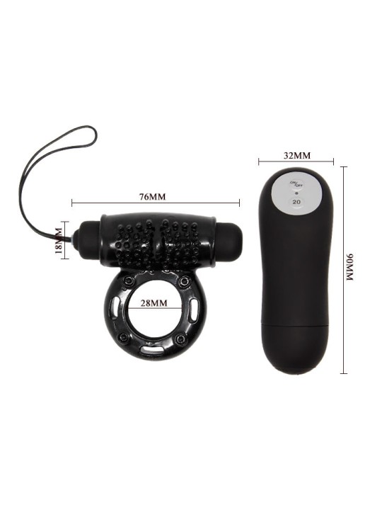 BAILE - ZWARTE AFSTANDSBEDIENING RING 20V