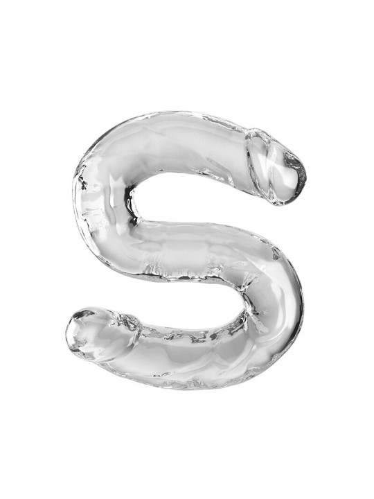 KING COCK - DOUBLE TROUBLE DILDO DOBLE 46 CM TRANSPARENTE